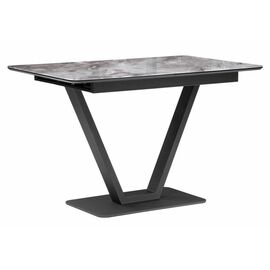 Стол стеклянный Бугун мрамор серый / черный | Интернет магазин мебели и декора LifeDekor