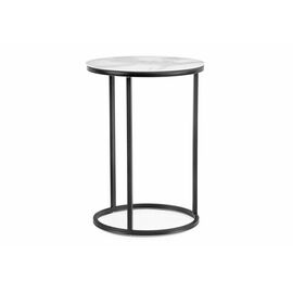 Журнальный стол Иберис белый мрамор / черный | Интернет магазин мебели и декора LifeDekor