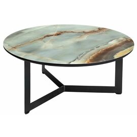 Стол стеклянный Роб D-700 мрамор голубой | Интернет магазин мебели и декора LifeDekor