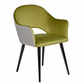 Стул Bruno ярко-зеленый с жаккардом | Интернет магазин мебели и декора LifeDekor