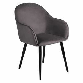 Стул Frida тёмно-серый велюр | Интернет магазин мебели и декора LifeDekor