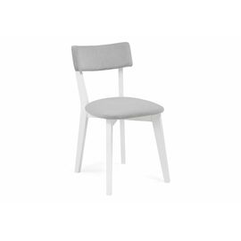 Стул деревянный Гилмар серый велюр / белый | Интернет магазин мебели и декора LifeDekor