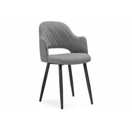 Стул Гутрид ромбы спереди серый / черный | Интернет магазин мебели и декора LifeDekor