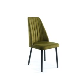 Кухонный стул SHADO Мокка Стандарт № 10 ткань кабрио №29, Цвет обивки: зеленый, Цвет каркаса: черный | Интернет магазин мебели и декора LifeDekor