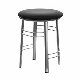 Табурет для кухни Shado 03 №5 Хром 3022, Цвет обивки: серый, Цвет каркаса: серый | Интернет магазин мебели и декора LifeDekor