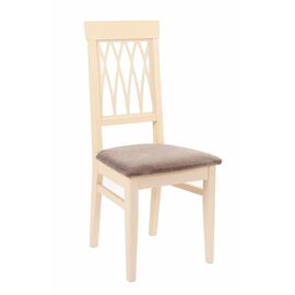 Стул Кристиан (ткань: Бренди Латте /дерево:Тон 10 Слоновая кость RAL 1015) | Интернет магазин мебели и декора LifeDekor
