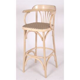 Стул барный 750 Венский мягкий (беленый дуб, ткань 1 beige) | Интернет магазин мебели и декора LifeDekor