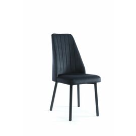 Кухонный стул SHADO Мокка Стандарт № 10 ткань кабрио №17, Цвет обивки: Черный, Цвет каркаса: черный | Интернет магазин мебели и декора LifeDekor