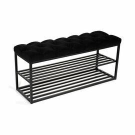 Обувница SHADO ТК36 черная, Цвет обивки: Черный, Цвет каркаса: черный | Интернет магазин мебели и декора LifeDekor