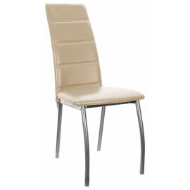 Кухонный стул SHADO Зевс хром бежевый, Цвет обивки: Ваниль, Цвет каркаса: хром | Интернет магазин мебели и декора LifeDekor