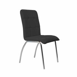 Кухонный стул SHADO София №5 Хром 3001, Цвет обивки: Черный, Цвет каркаса: хром | Интернет магазин мебели и декора LifeDekor