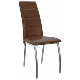 Кухонный стул SHADO Зевс хром коричневый, Цвет обивки: коричневый, Цвет каркаса: хром | Интернет магазин мебели и декора LifeDekor