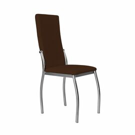 Кухонный стул SHADO Пекин №5 Хром 3029, Цвет обивки: коричневый, Цвет каркаса: серый | Интернет магазин мебели и декора LifeDekor