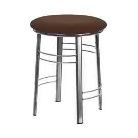 Табурет для кухни Shado 03 №5 Хром 3029, Цвет обивки: коричневый, Цвет каркаса: хром | Интернет магазин мебели и декора LifeDekor