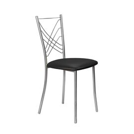Кухонный стул SHADO Весна №5 Хром 3001, Цвет обивки: Черный, Цвет каркаса: хром | Интернет магазин мебели и декора LifeDekor
