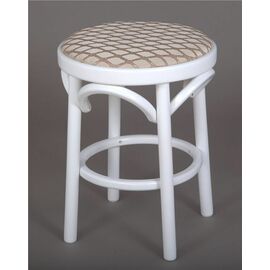 Табурет Венский мягкий (белая эмаль, ткань) | Интернет магазин мебели и декора LifeDekor