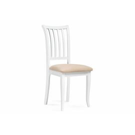 Стул деревянный Фрезино бежевый велюр / белый | Интернет магазин мебели и декора LifeDekor