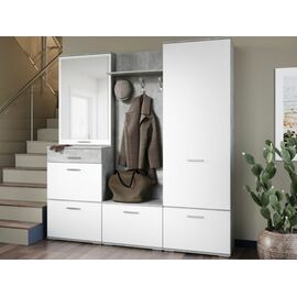 Прихожая «Виола», Ателье светлый/белый | Интернет магазин мебели и декора LifeDekor