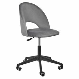 Стул Leo вращающийся на колесиках темно-серый | Интернет магазин мебели и декора LifeDekor