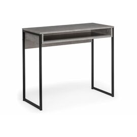 Стол Лео Лофт бетон / матовый черный | Интернет магазин мебели и декора LifeDekor