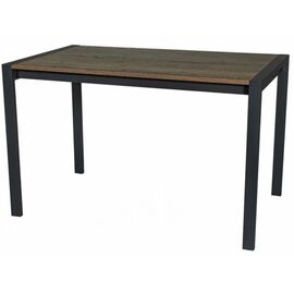 Стол М91 «Кастел» ДП1-01-02 1200(1600)*700 ЛДСП «Галифакс»/«Графит» | Интернет магазин мебели и декора LifeDekor