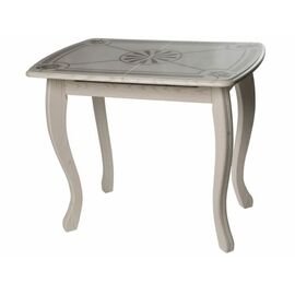 Стол М58 «Альба» мини стекло ДП1-02-06, Инкрустация-2, патина 25 | Интернет магазин мебели и декора LifeDekor