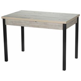 Стол М65 «Денвер» ДП1-01-06 1100(1400)*680 ЛДСП «Наоми», квадратные Графит | Интернет магазин мебели и декора LifeDekor