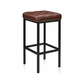 Стул «Камелот» ДП 2-07, кожзам «Мустанг браун», каркас черный матовый | Интернет магазин мебели и декора LifeDekor