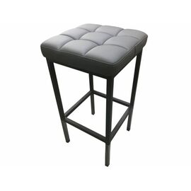 Стул «Камелот» ДП 2-07, кожзам «Темно-серый», каркас черный матовый | Интернет магазин мебели и декора LifeDekor