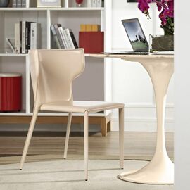 Стул Austin, кожа бежевый | Интернет магазин мебели и декора LifeDekor