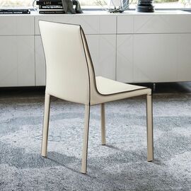 Стул Barrie, кожа бежевый | Интернет магазин мебели и декора LifeDekor
