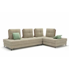 Reef диван-кровать угловой замша бежевый | Интернет магазин мебели и декора LifeDekor