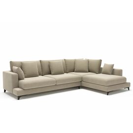 Oscar диван с терминальным углом рогожка бежевый | Интернет магазин мебели и декора LifeDekor