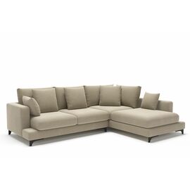 Oscar диван малый с терминальным углом рогожка бежевый | Интернет магазин мебели и декора LifeDekor