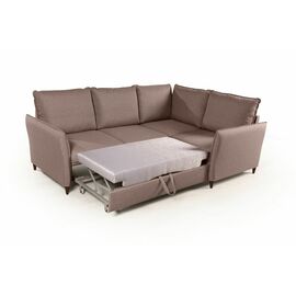 Hans диван-кровать угловой рогожка серый | Интернет магазин мебели и декора LifeDekor