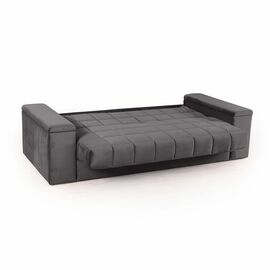 Verona диван-кровать прямой велюр серый | Интернет магазин мебели и декора LifeDekor