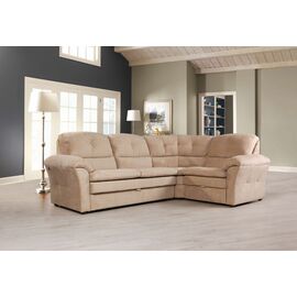 Diamante диван-кровать угловой велюр бежевый | Интернет магазин мебели и декора LifeDekor