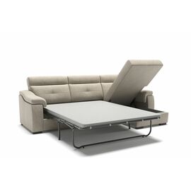 Boston диван-кровать с шезлонгом замша серый | Интернет магазин мебели и декора LifeDekor