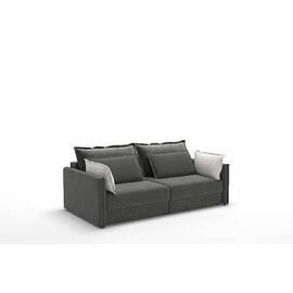 Incanto диван-кровать прямой бархат серый | Интернет магазин мебели и декора LifeDekor