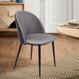 Стул Thomas, бархат серый 27 | Интернет магазин мебели и декора LifeDekor