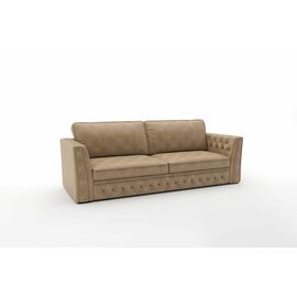 Budapest диван-кровать трехместный, прямой, замша бежевый | Интернет магазин мебели и декора LifeDekor