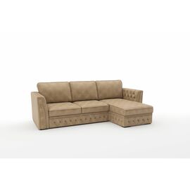 Budapest диван-кровать с шезлонгом, замша бежевый | Интернет магазин мебели и декора LifeDekor