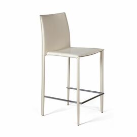 Стул полубарный Rolf, кожа бежевый | Интернет магазин мебели и декора LifeDekor