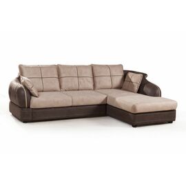 Napoli (Неаполь) диван-кровать с шезлонгом, замша | Интернет магазин мебели и декора LifeDekor