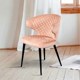 Стул Richard ромб, бархат бежевый 5 | Интернет магазин мебели и декора LifeDekor