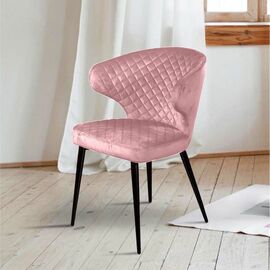 Стул Richard ромб, бархат пудровый 15 | Интернет магазин мебели и декора LifeDekor