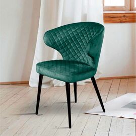 Стул Richard ромб, бархат зелёный 19 | Интернет магазин мебели и декора LifeDekor