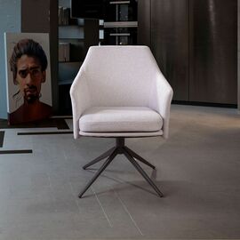 Стул Ben с подлокотниками, светло-серый | Интернет магазин мебели и декора LifeDekor