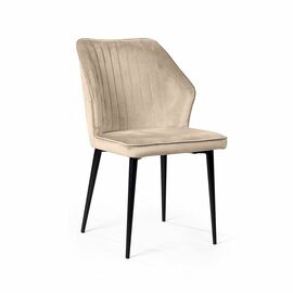 Стул Berg, бархат светло-бежевый 2 | Интернет магазин мебели и декора LifeDekor