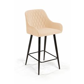 Стул полубарный Robert, бархат бежевый 5 | Интернет магазин мебели и декора LifeDekor